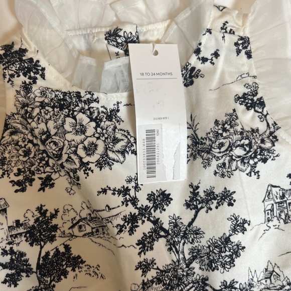 black and white dress NWT Janie and Jack 18-24m - Picture 3 of 6